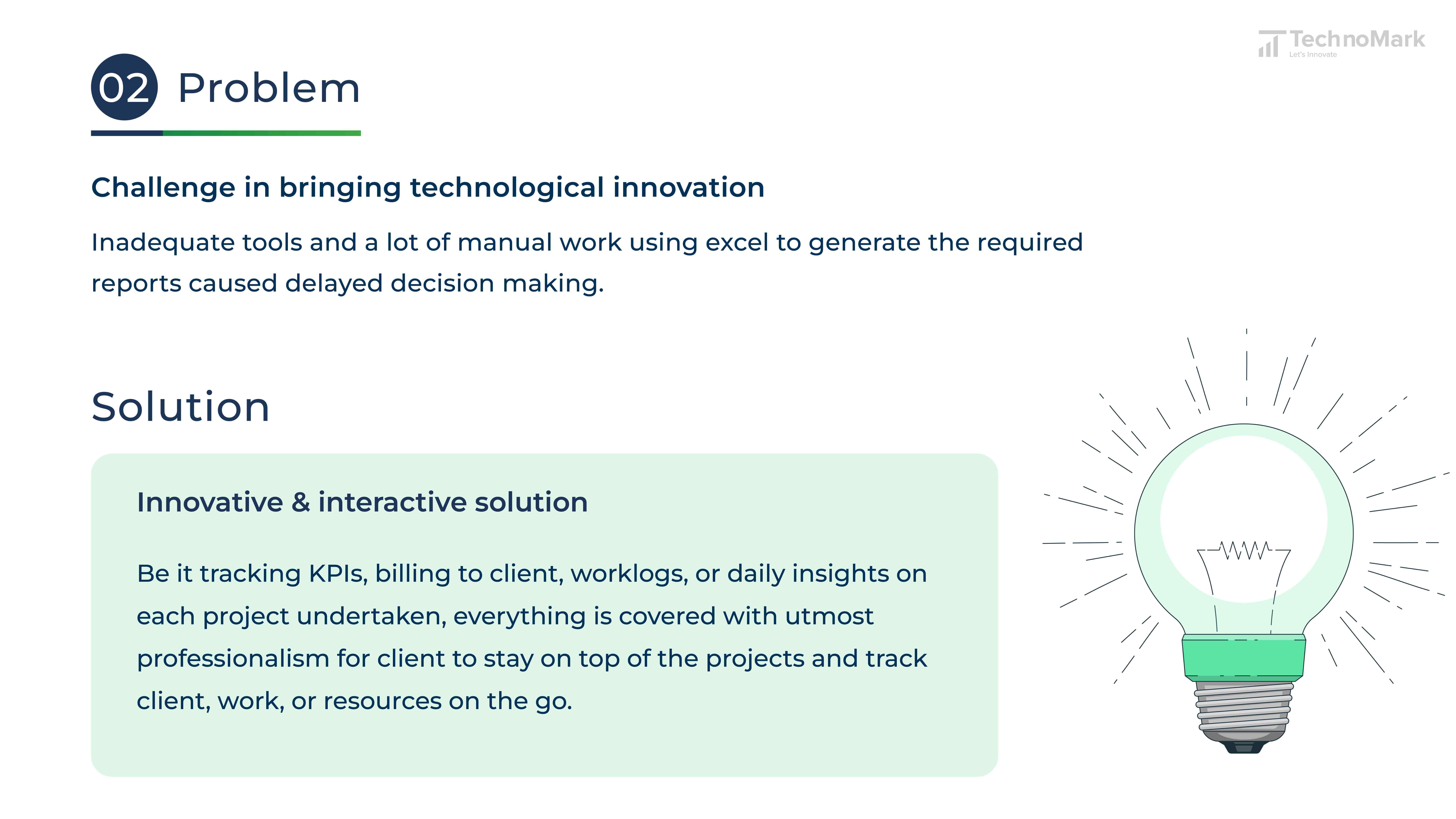 PMS Problem 2 - Challenge In Bringing Technological Innovation