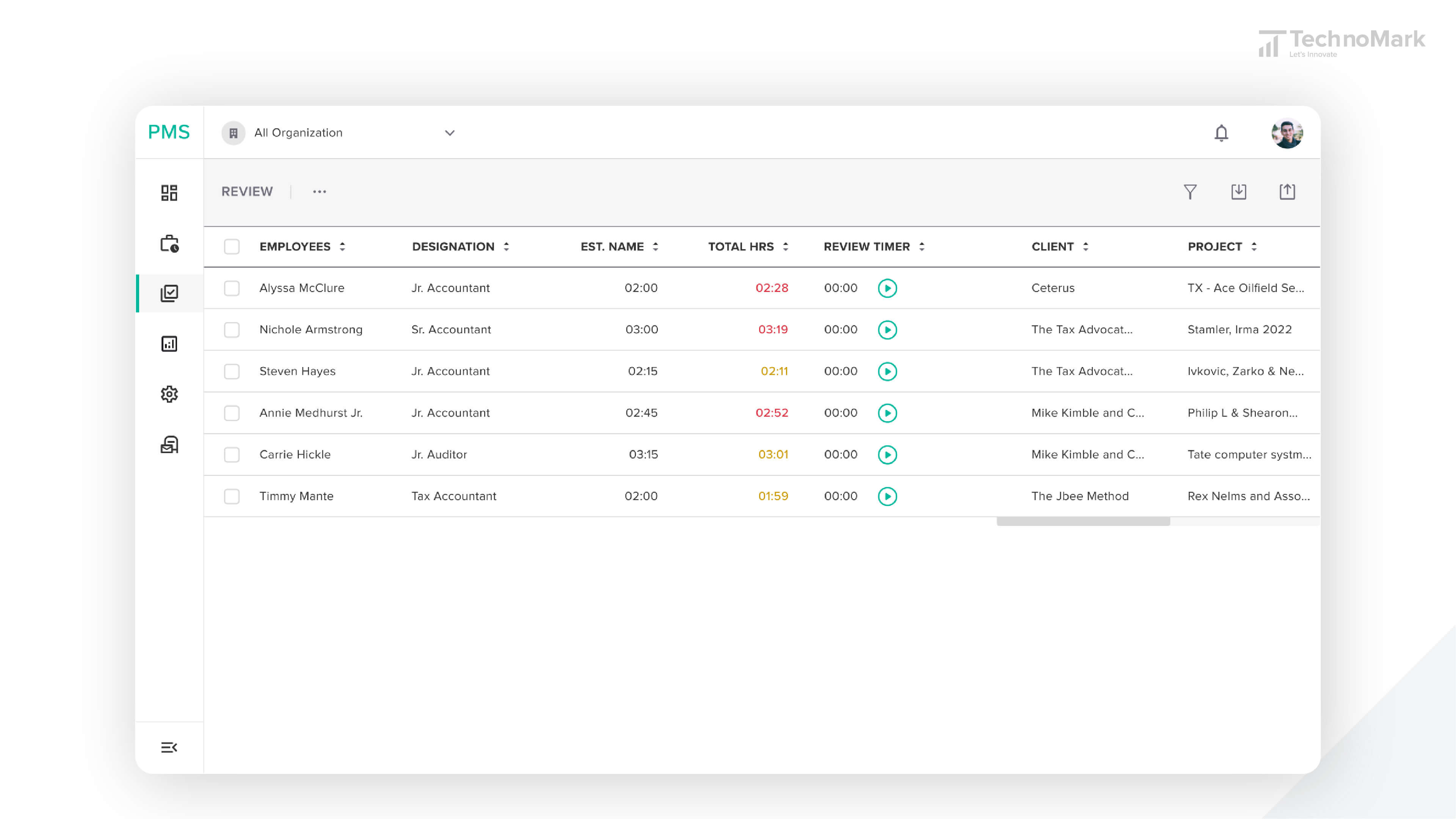 PMS Demo - Client Settings